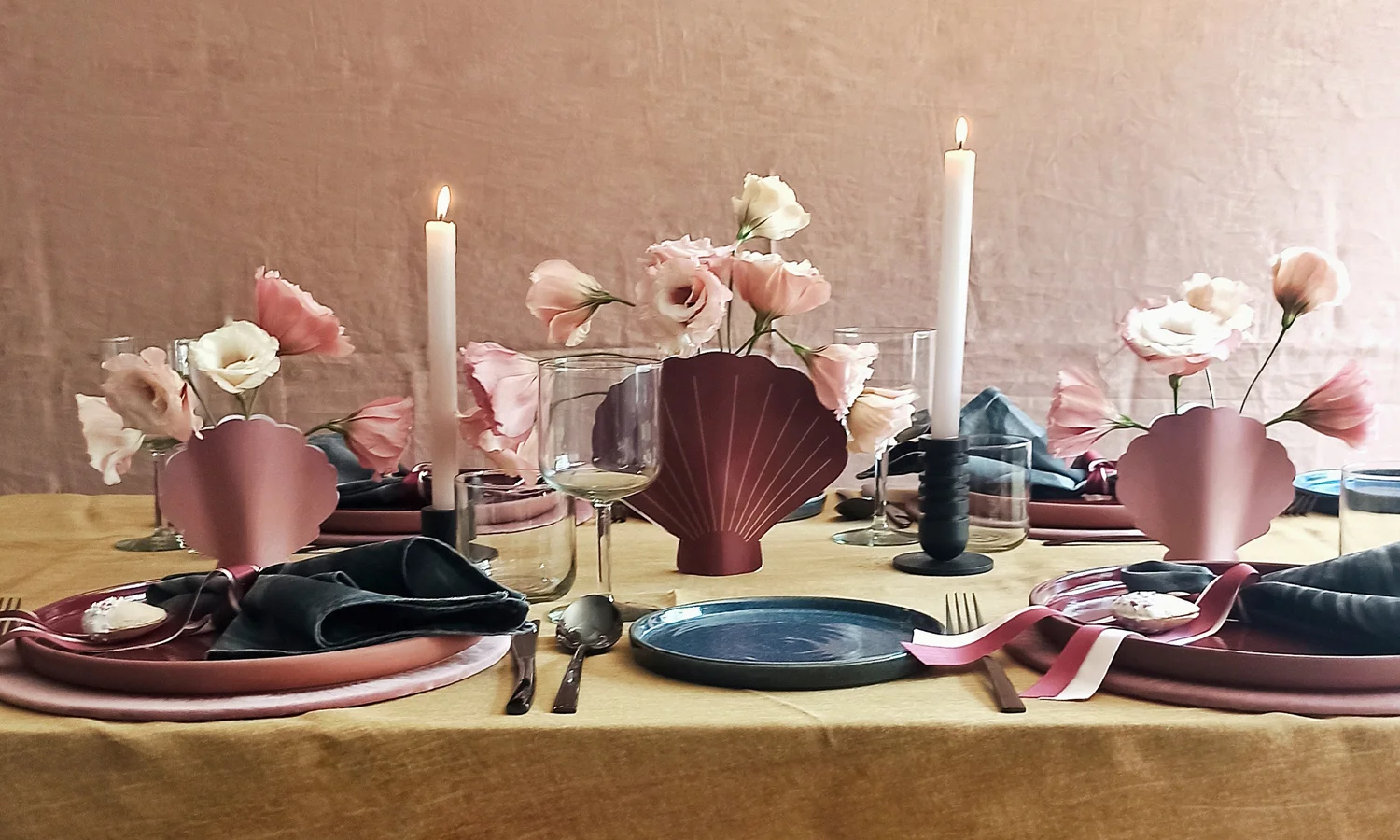 Hire the Fired Earth table setting from Host the Event nationwide delivery Cape Town Johannesburg